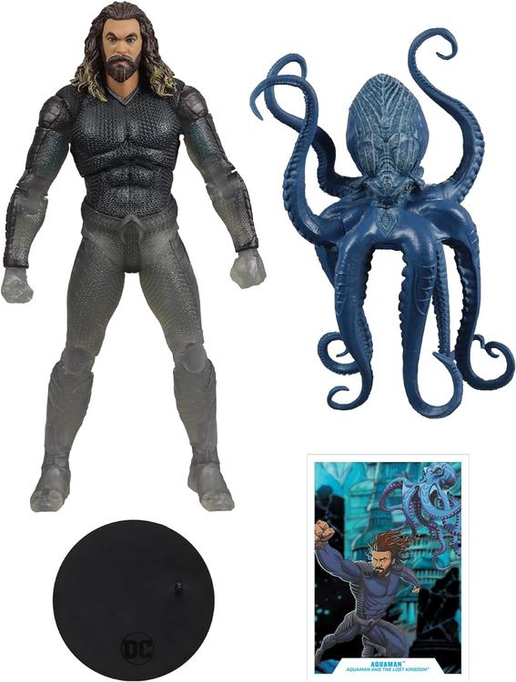 McFarlane - Gold Label collection - Figurine action de 17.8cm - DC Multiverse - Aquaman And The Lost Kingdom Aquaman Stealth Suit with Topo