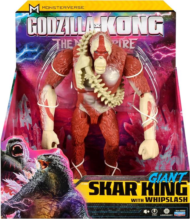 Playmates Toys - Figurine action de 28cm  -  Godzilla x Kong The New  Empire  -  Giant Skar King with Whipslash