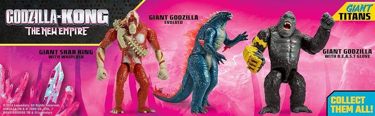 Playmates Toys - Figurine action de 28cm  -  Godzilla x Kong The New  Empire  -  Giant Godzilla Evolved