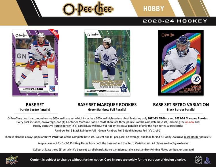 Upper Deck - Booster Hobby - 2023-24 O-Pee-Chee Hockey