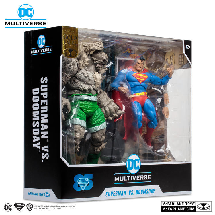 McFarlane - Gold Label collection  -  Figurine action de 17.8cm  -  DC Multiverse  -  Superman vs. Doomsday