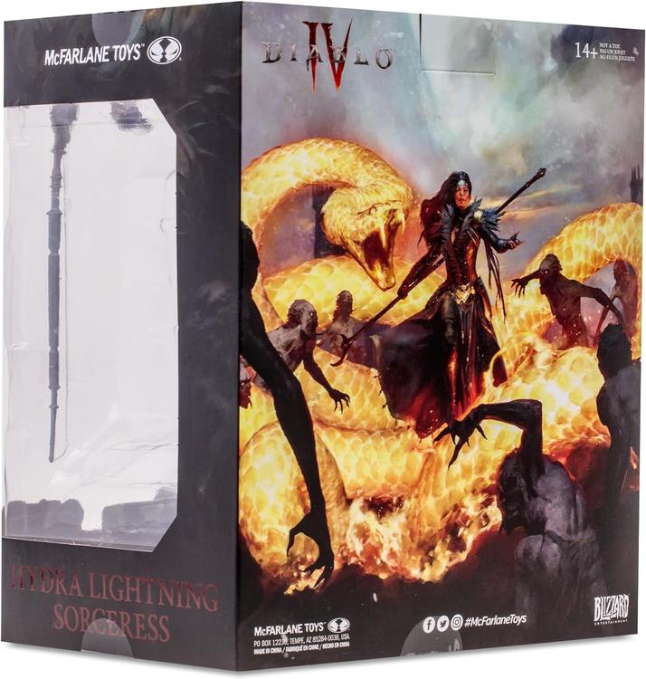 McFarlane - Detailed 1:12 Scale Statue Figure - Diablo IV - Common Hydra Lightning Sorceress