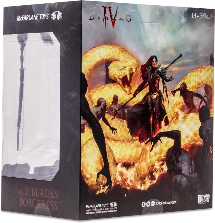 McFarlane - Figurine Statue détaillée à l'échelle 1:12  -  Diablo IV  -  Epic Ice Blades Sorceress