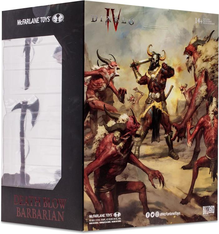 McFarlane - Figurine Statue détaillée à l'échelle 1:12  -  Diablo IV  -  Common Death blow Barbarian