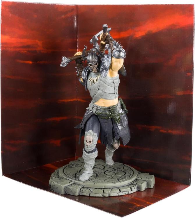 McFarlane - Figurine Statue détaillée à l'échelle 1:12  -  Diablo IV  -  Epic Whirlwind Barbarian