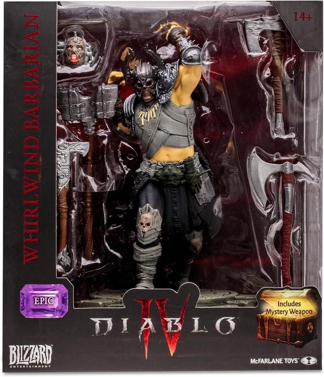 McFarlane - Detailed 1:12 Scale Statue Figure - Diablo IV - Epic Whirlwind Barbarian