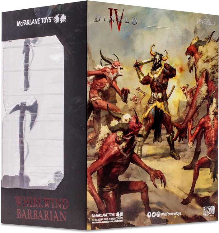 McFarlane - Detailed 1:12 Scale Statue Figure - Diablo IV - Epic Whirlwind Barbarian