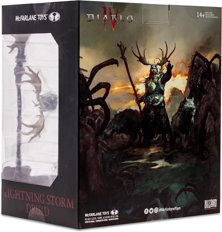 McFarlane - Figurine Statue détaillée à l'échelle 1:12  -  Diablo IV  -  Epic Lightning Storm Druid
