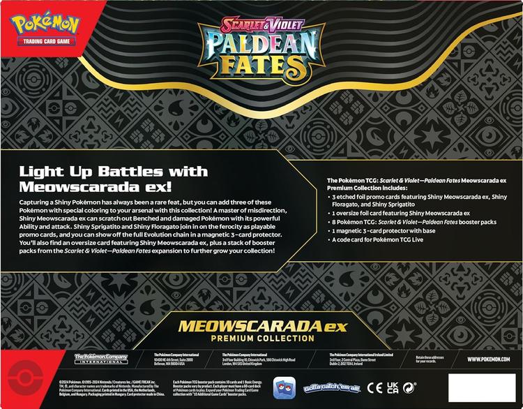 Pokémon - Scarlet & Violet Paldean Fates  -  Meowscarada ex Premium Collection