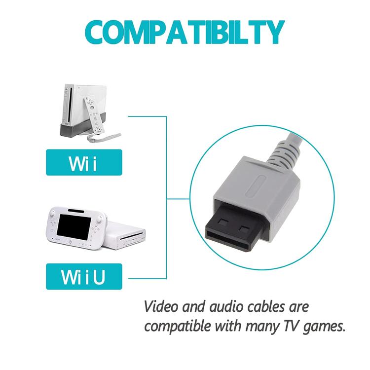 Câble audio et vidéo pour Nintendo Wii / Wii U
