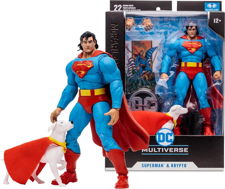 McFarlane Collector edition - Figurine action de 17.8cm  -  DC Multiverse  -  Return of Superman & Krypto