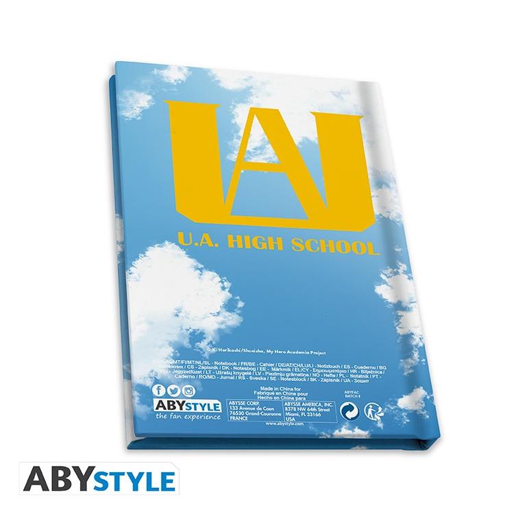 ABYstyle - Coffret Cadeau avec grand verre de 400 ml + broche + cahier de note  - My Hero Academia