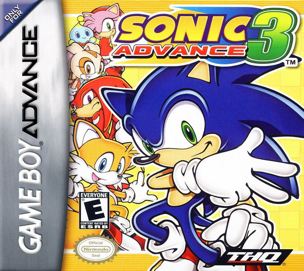 SONIC ADVANCE 3 ( Cartridge only ) (used)